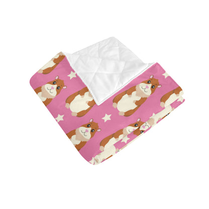 Hamster Cute Pattern Print Design 02 Premium Quilt