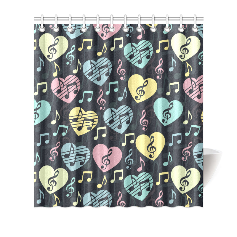 Music note Pattern Print Design A03 Shower Curtain