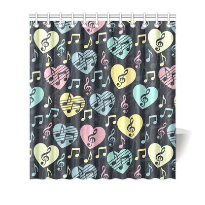 Music note Pattern Print Design A03 Shower Curtain
