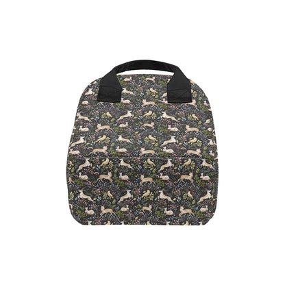 Deer Floral Jungle Insulated Lunch Bag