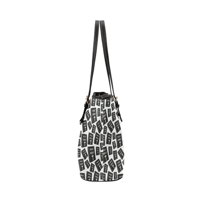 Christian Holy Bible Book Pattern Leather Tote Bag