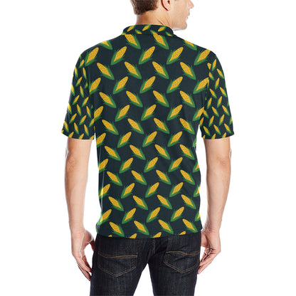 Corn Pattern Print Design 02 Men Polo Shirt