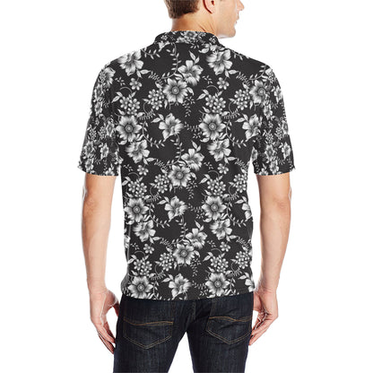 Gerberas Pattern Print Design GB02 Men Polo Shirt