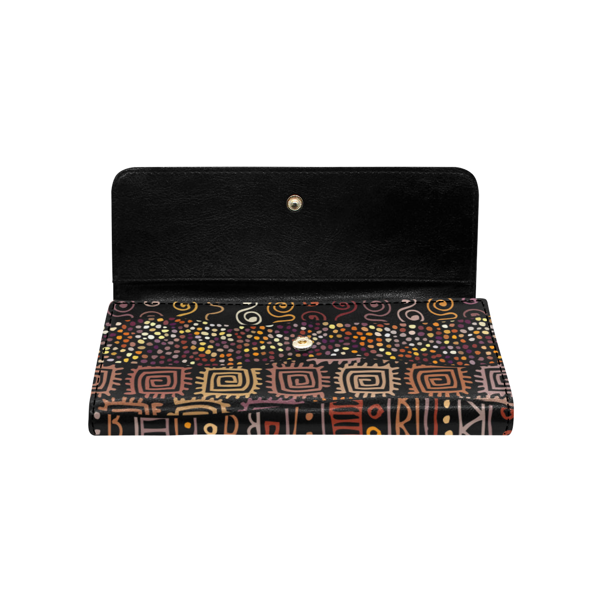 African Pattern Print Design 07 Women's Trifold Wallet