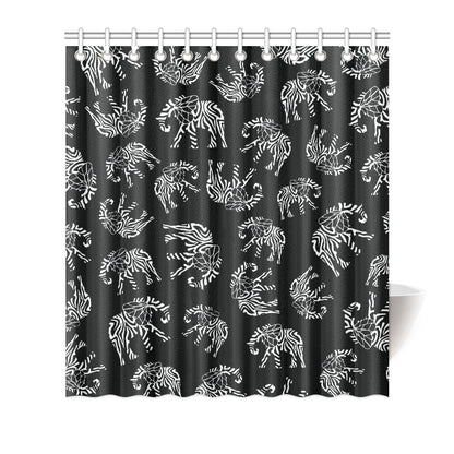 Elephant Tribal Shower Curtain