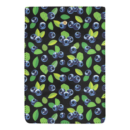 Blueberry Pattern Print Design BB03 Women's Trifold Wallet