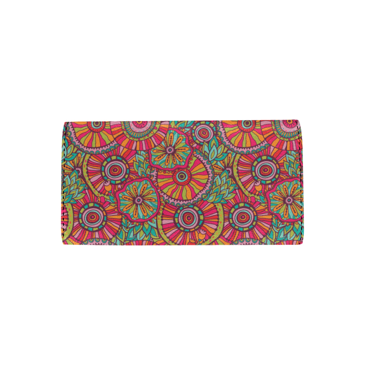 Boho Pattern Print Design 01 Women's Trifold Wallet