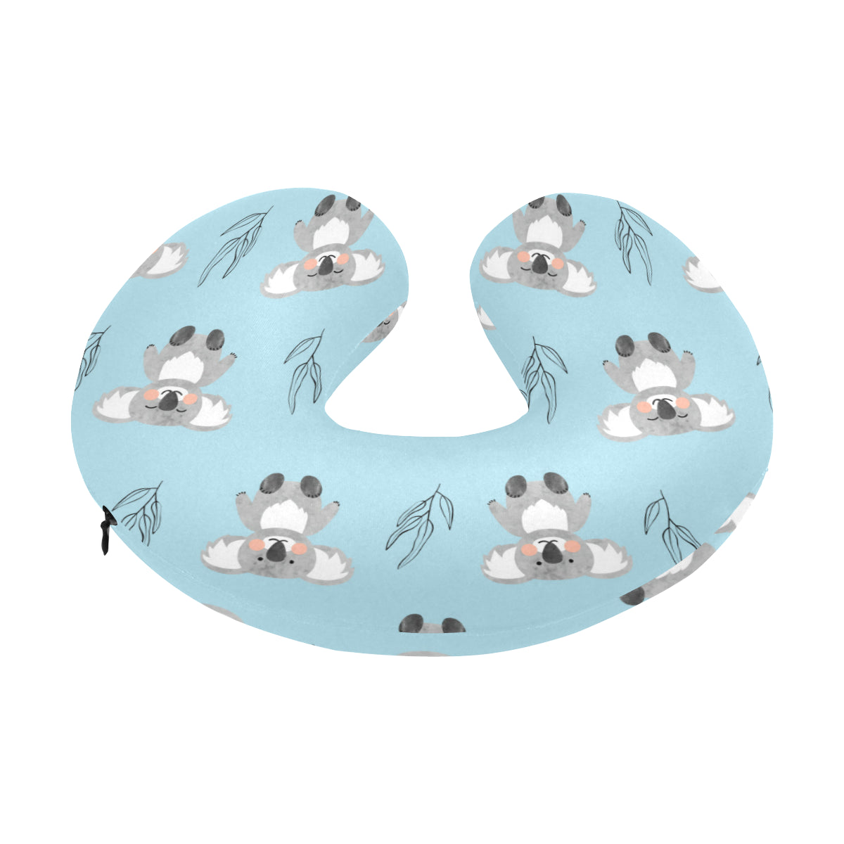 Koala Pattern Print Design 01 U-Shaped Travel Neck Pillow