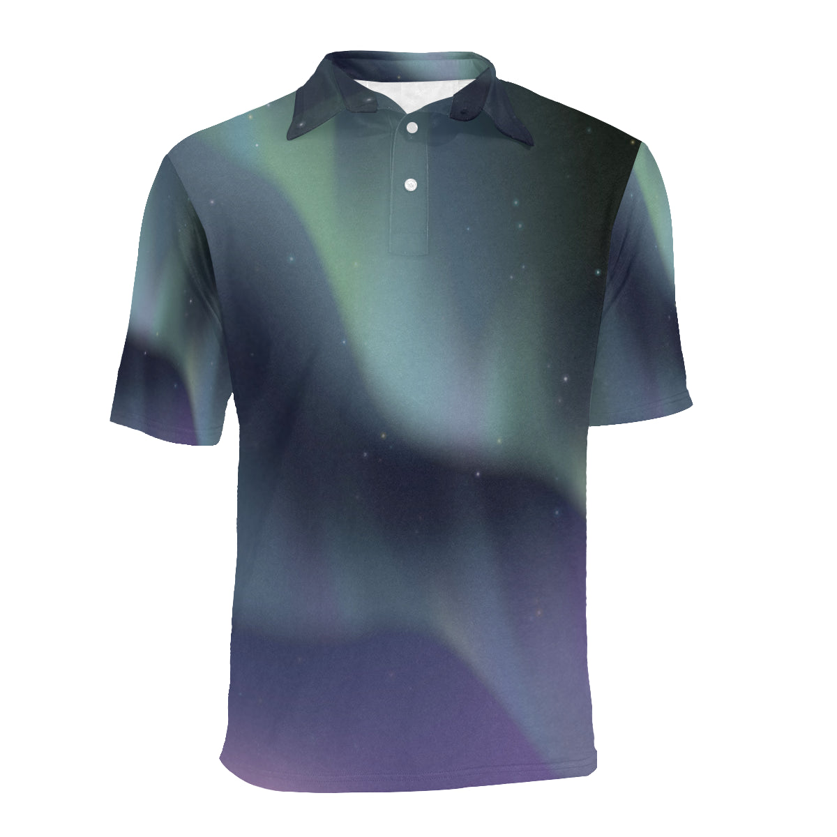 Aurora Borealis Pattern Print Design 01 Men Polo Shirt