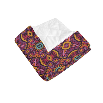 Bohemian Pattern Print Design 10 Premium Quilt