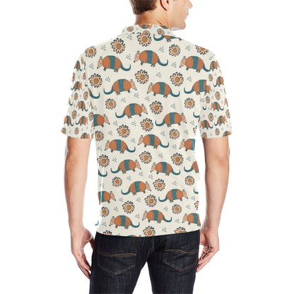 Armadillo Pattern Print Design 02 Men Polo Shirt
