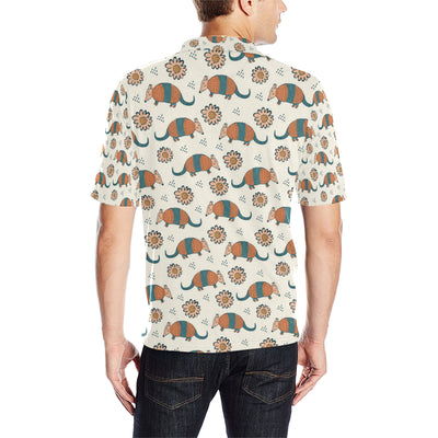 Armadillo Pattern Print Design 02 Men Polo Shirt