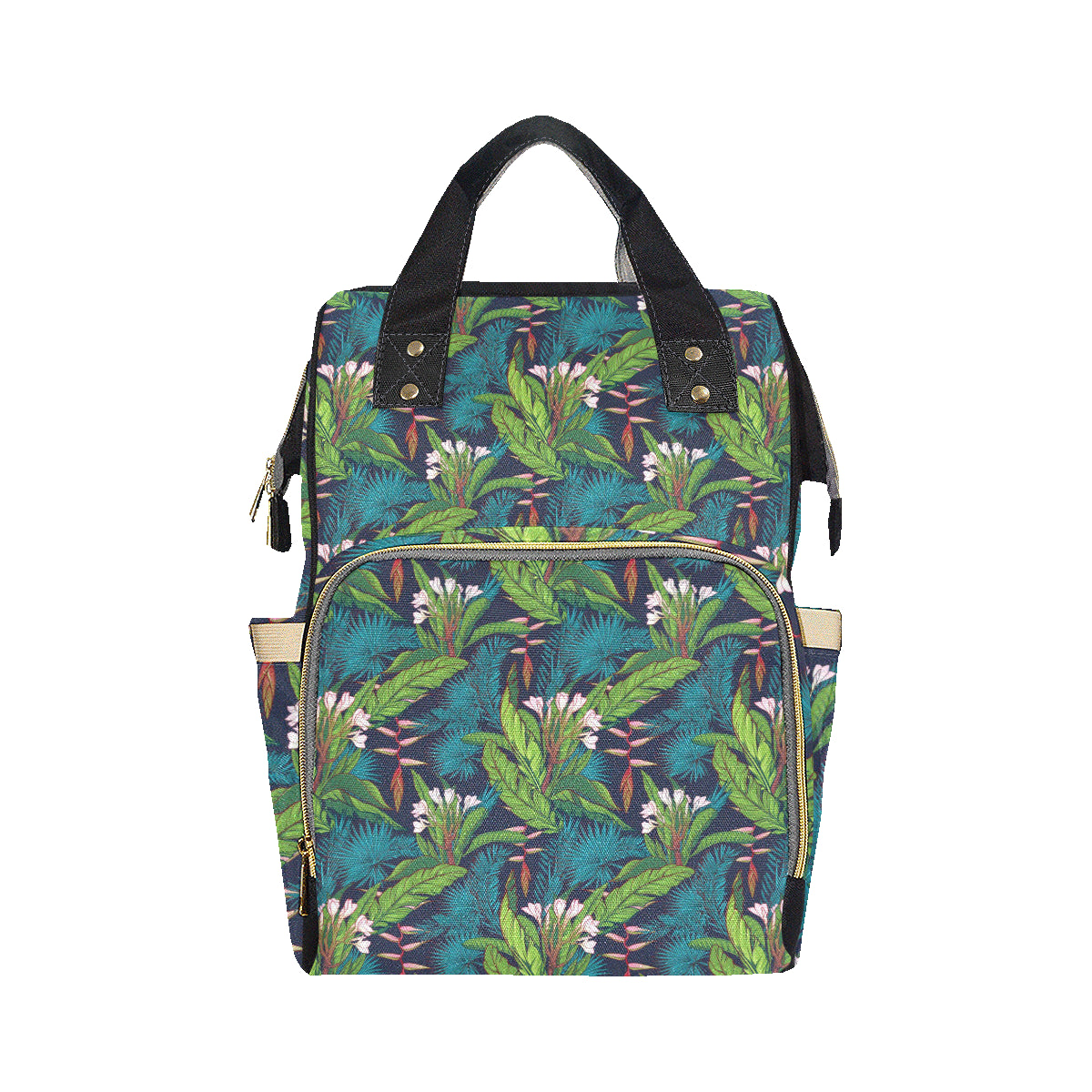 Rainforest Pattern Print Design RF01 Diaper Bag Backpack