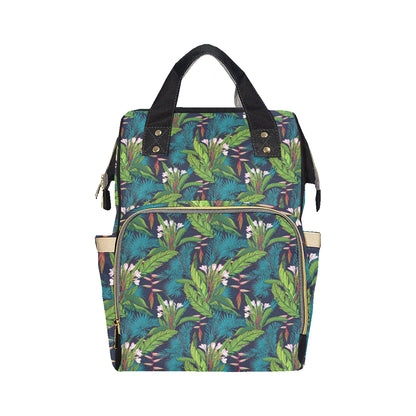 Rainforest Pattern Print Design RF01 Diaper Bag Backpack