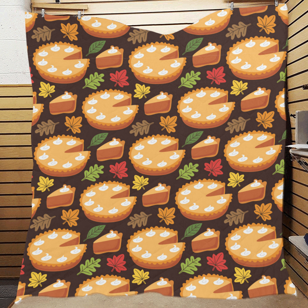 Pie Pattern Print Design A03 Premium Quilt