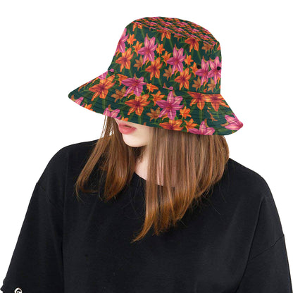 Amaryllis Pattern Print Design AL01 Unisex Bucket Hat