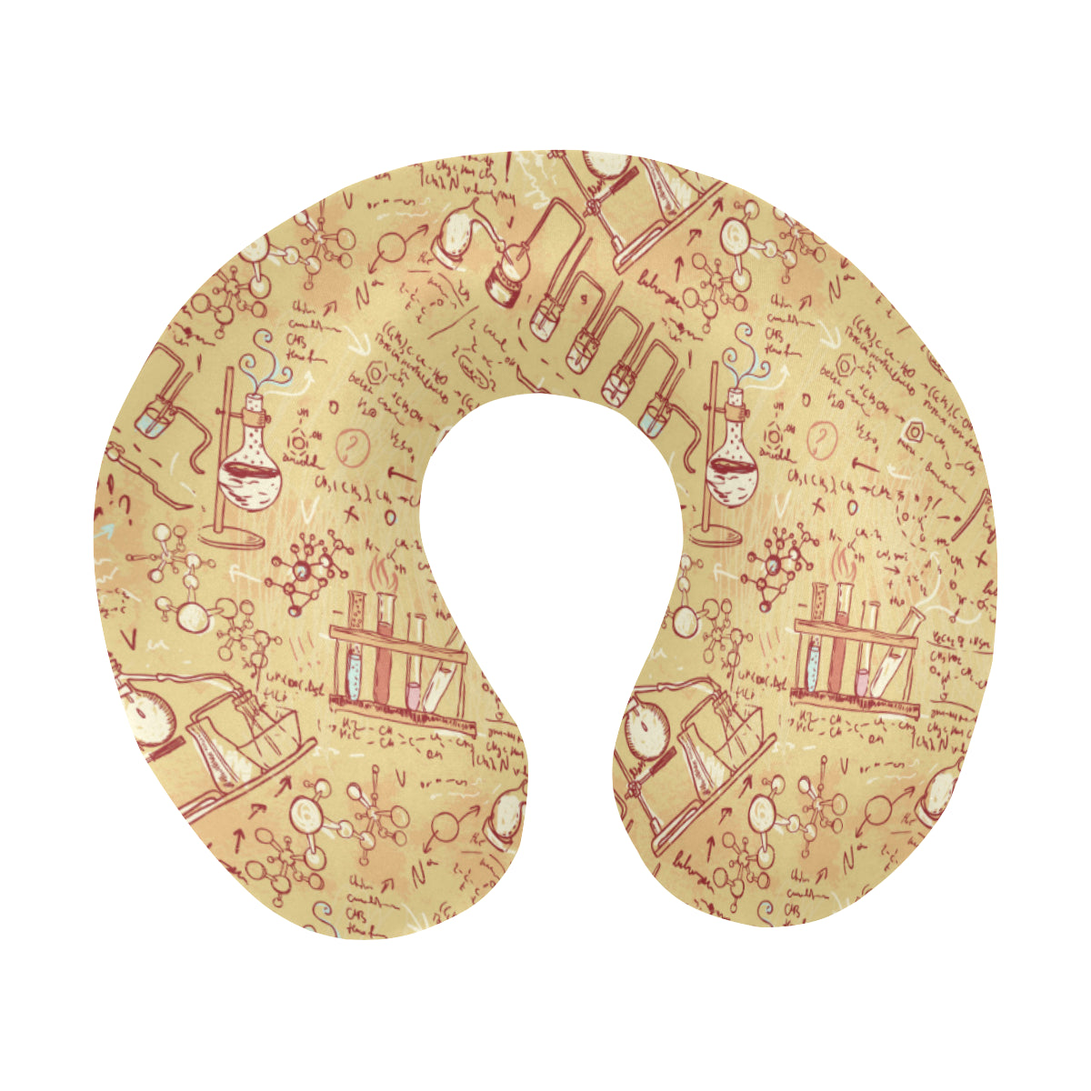 Chemical Pattern Print Design 01 U-Shaped Travel Neck Pillow