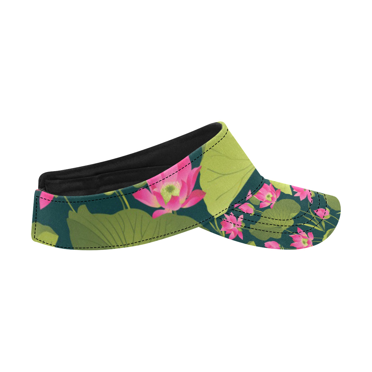 Water Lily Pattern Print Design WL09 Unisex Sun Visor