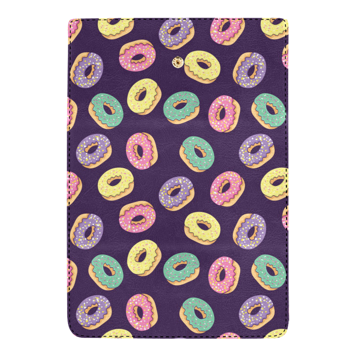 Donut Pattern Print Design DN08 Women's Trifold Wallet