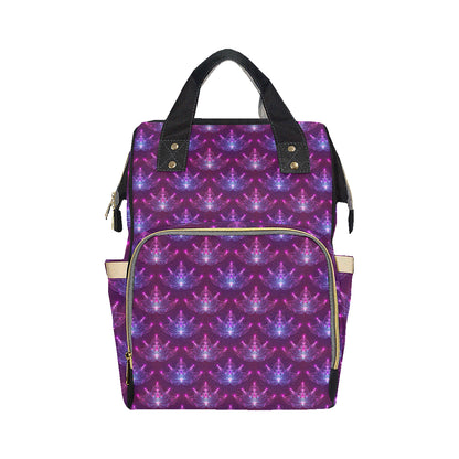 lotus Pattern Print Design LO01 Diaper Bag Backpack