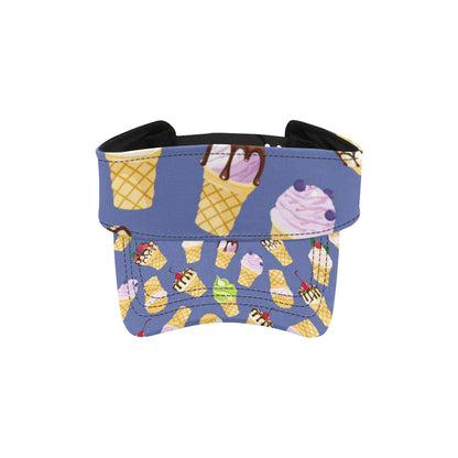 Ice Cream Pattern Print Design IC03 Unisex Sun Visor