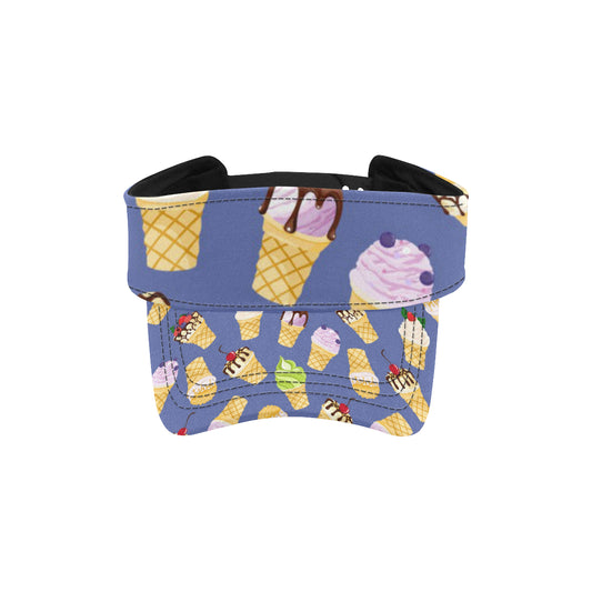 Ice Cream Pattern Print Design IC03 Unisex Sun Visor