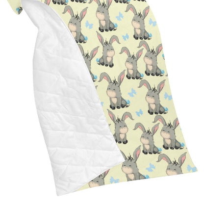 Donkey Baby Pattern Print Design 02 Premium Quilt