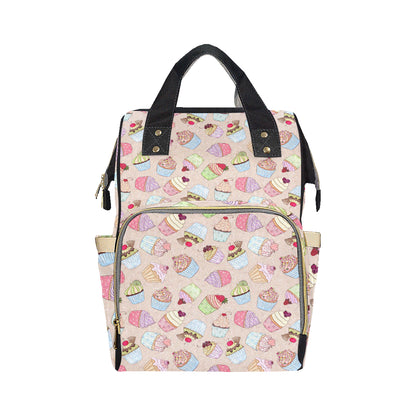 Cupcake Pattern Print Design CP06 Diaper Bag Backpack