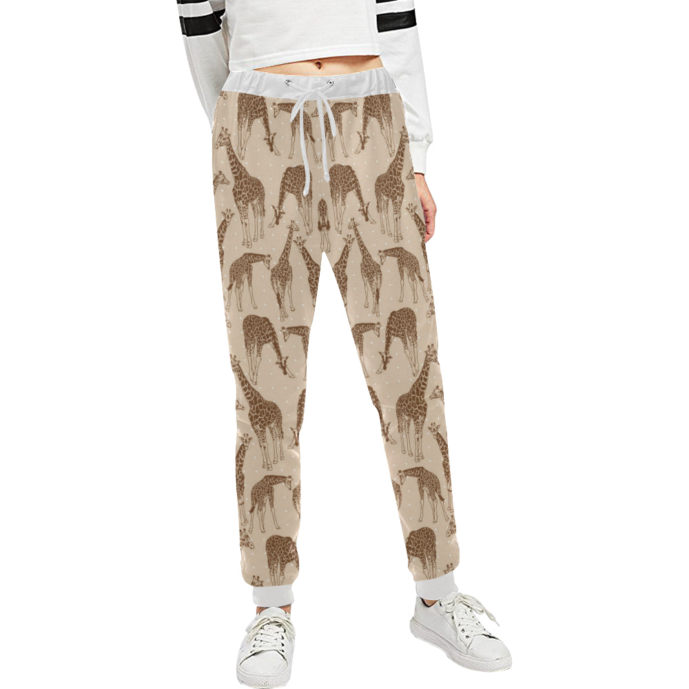 Giraffe Pattern Design Print Unisex Sweatpants