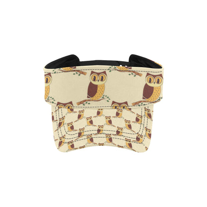 Owl Pattern Print Design A07 Unisex Sun Visor