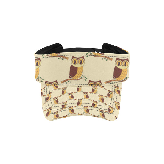 Owl Pattern Print Design A07 Unisex Sun Visor