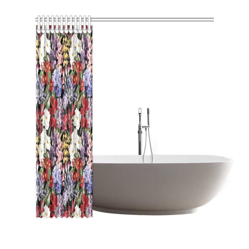 Summer Floral Pattern Print Design SF04 Shower Curtain