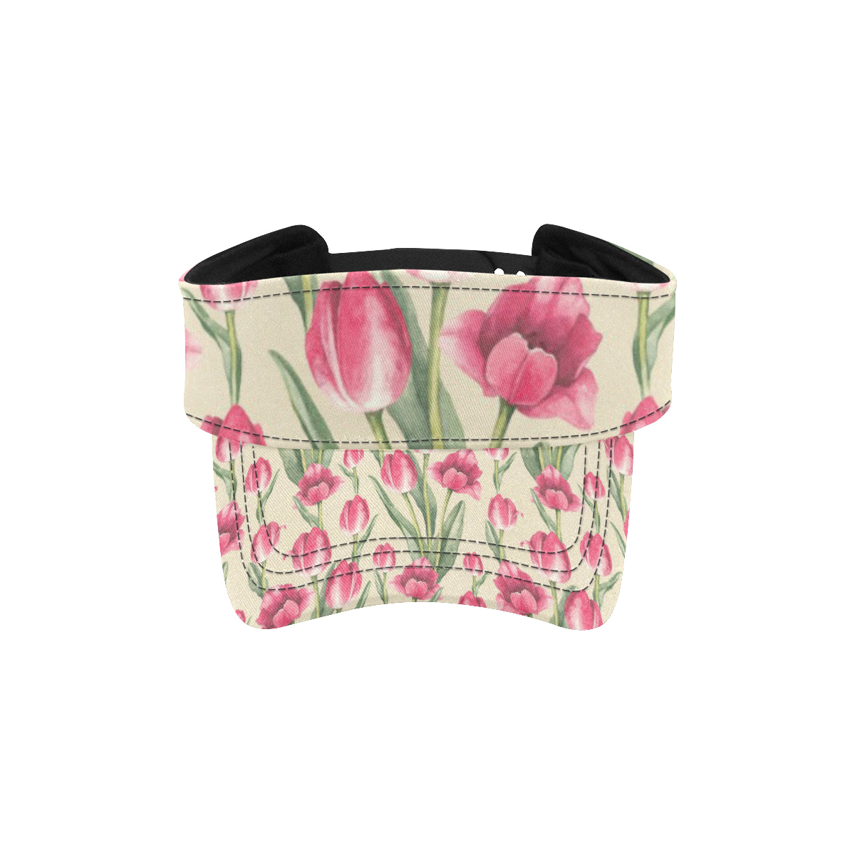 Tulip Pink Pattern Print Design TP06 Unisex Sun Visor