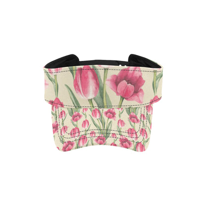 Tulip Pink Pattern Print Design TP06 Unisex Sun Visor
