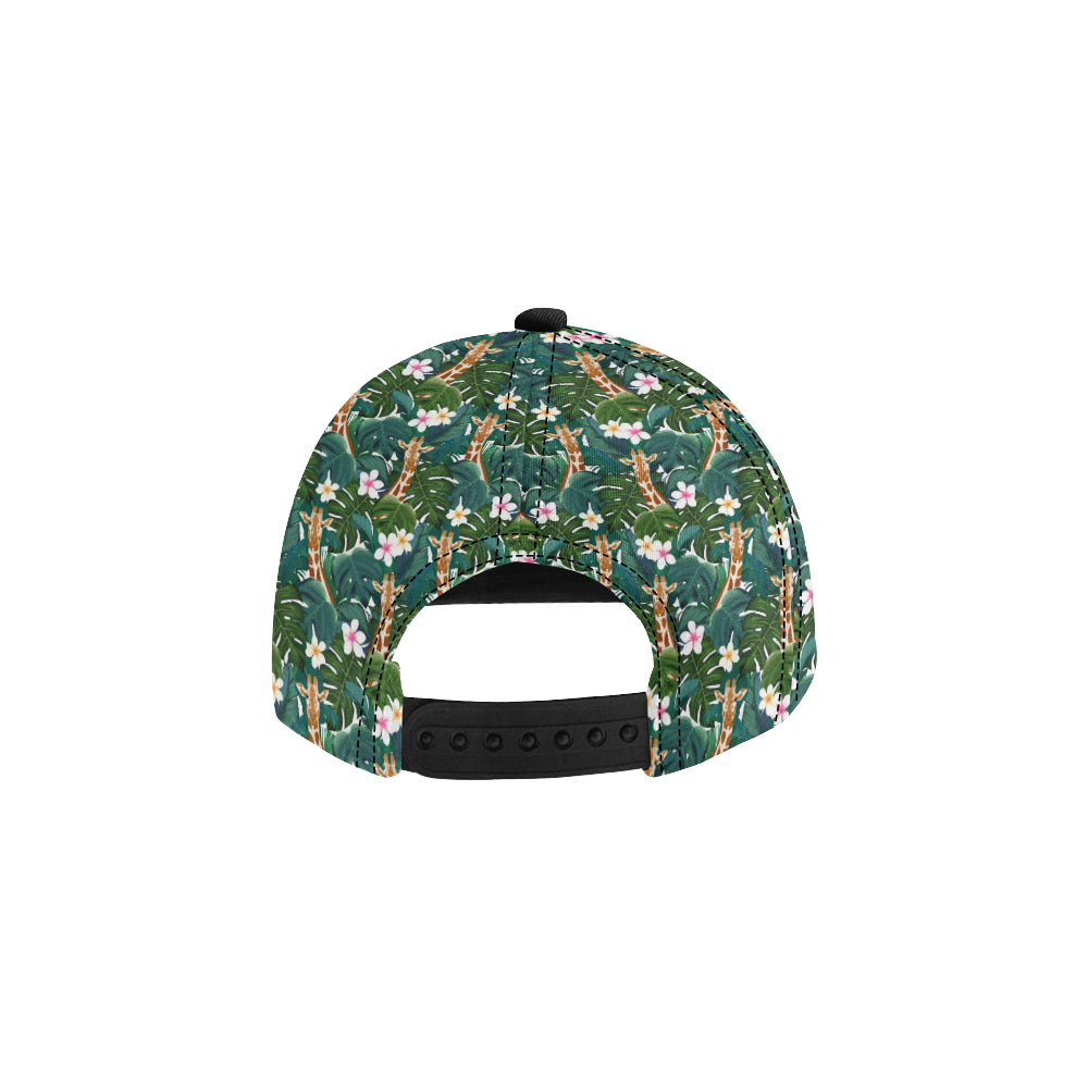 Giraffe Jungle Design Print Snapback Cap
