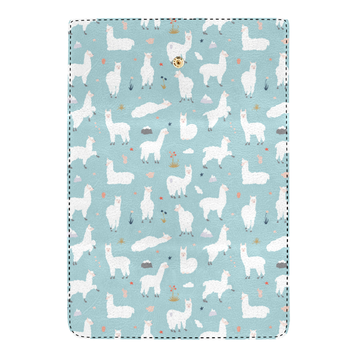 Alpaca Pattern Print Design 02 Women's Trifold Wallet