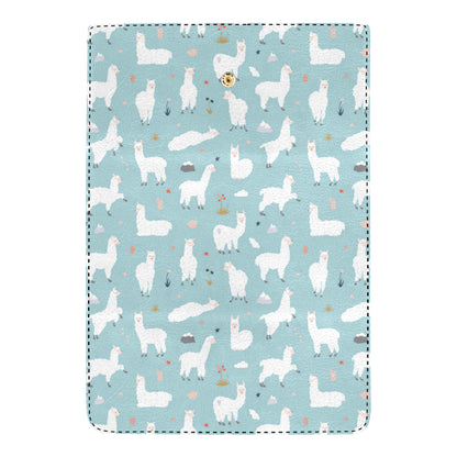 Alpaca Pattern Print Design 02 Women's Trifold Wallet