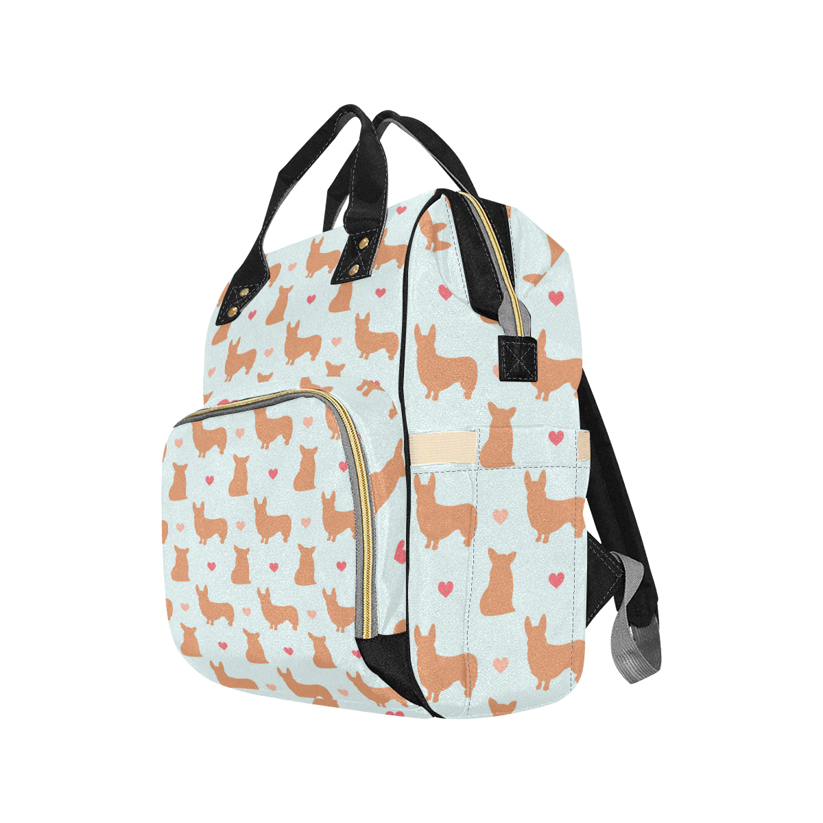 Pembroke Welsh Corgis Pattern Print Design A01 Diaper Bag Backpack