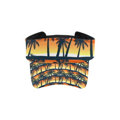 Palm Tree Pattern Print Design PT011 Unisex Sun Visor