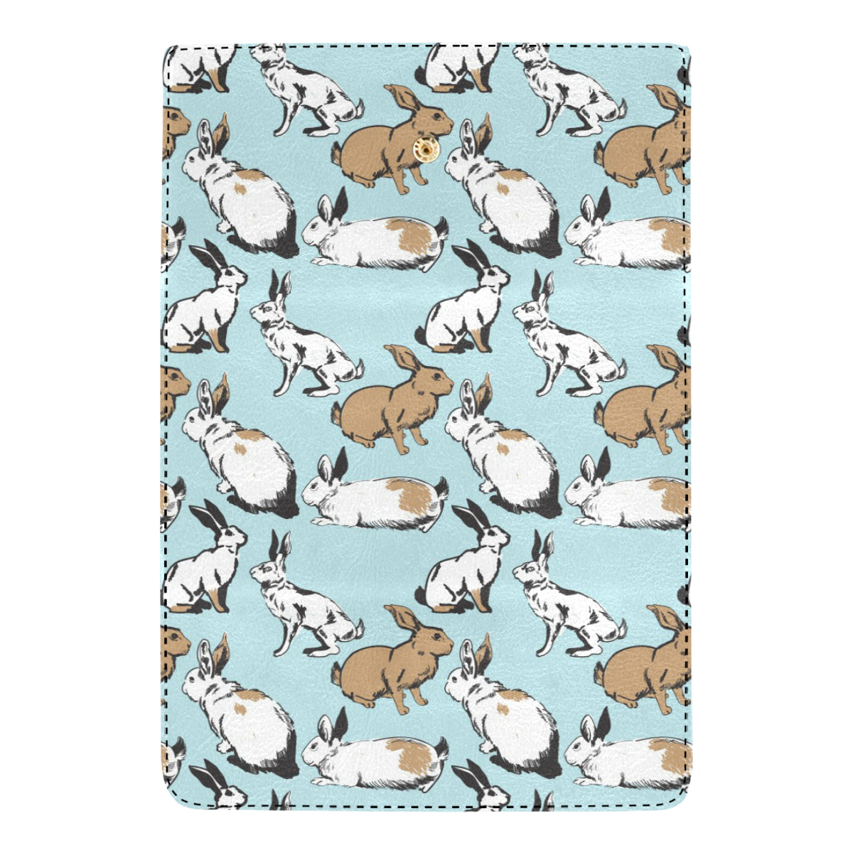 Rabbit Pattern Print Design RB018 Women's Trifold Wallet