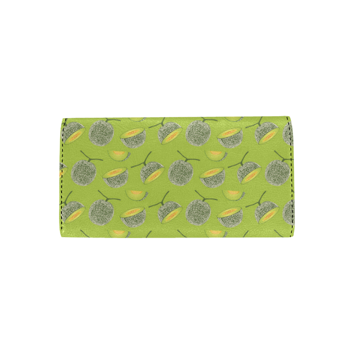 Cantaloupe Pattern Print Design 03 Women's Trifold Wallet