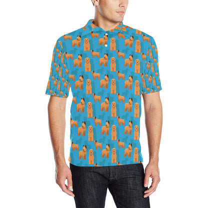 Briards Pattern Print Design 01 Men Polo Shirt