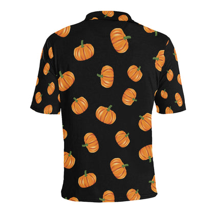 Pumpkin Pattern Print Design A05 Men Polo Shirt