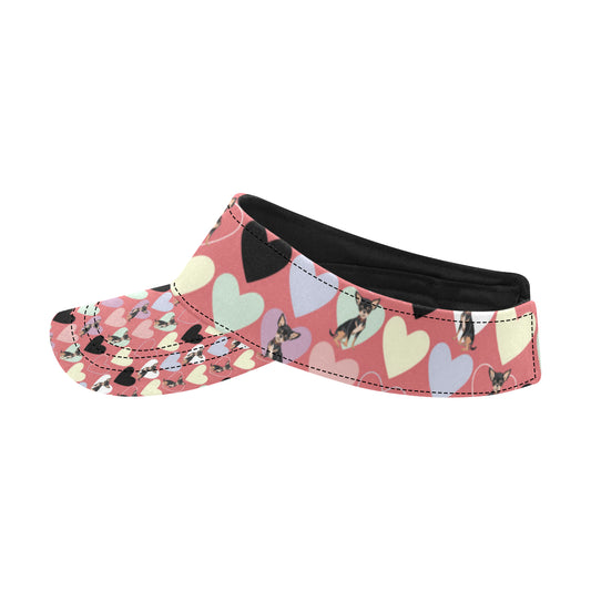 Chihuahua Pattern Print Design 01 Unisex Sun Visor