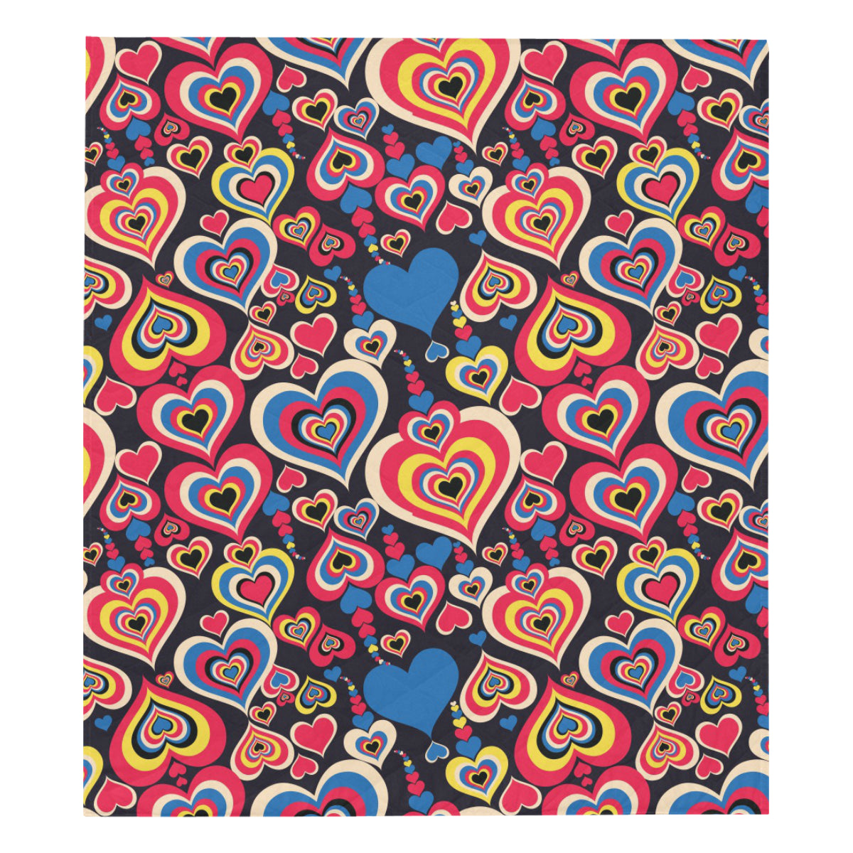 Heart Pattern Print Design HE08 Premium Quilt