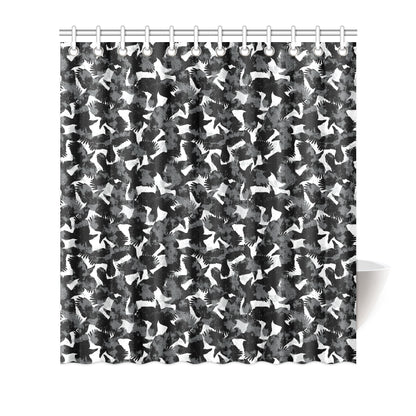 Crow Pattern Print Design 01 Shower Curtain