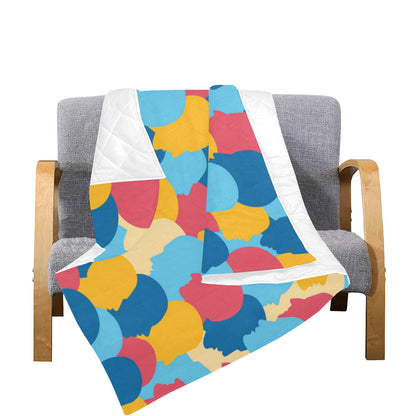 Psychology Pattern Print Design A02 Premium Quilt
