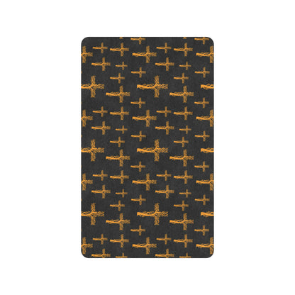 Christian Tree of Life Cross Design Rubber Doormat