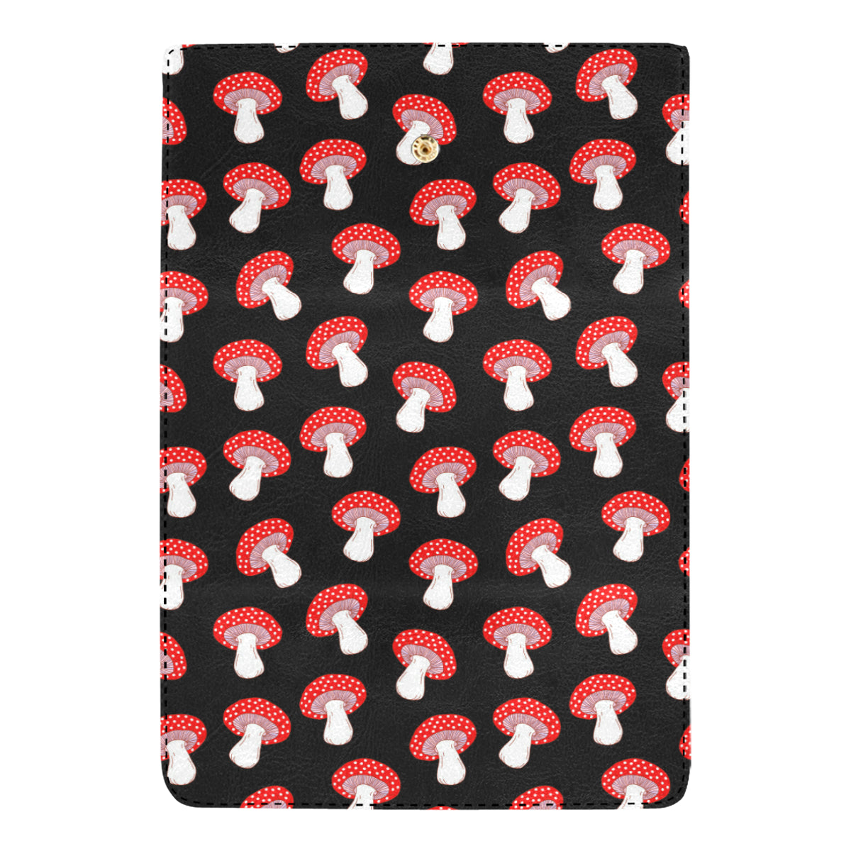 Mushroom Pattern Print Design A02 Women's Trifold Wallet