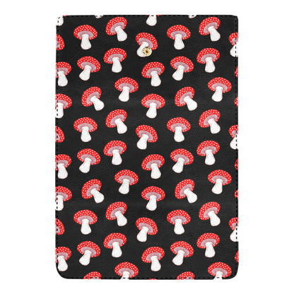 Mushroom Pattern Print Design A02 Women's Trifold Wallet